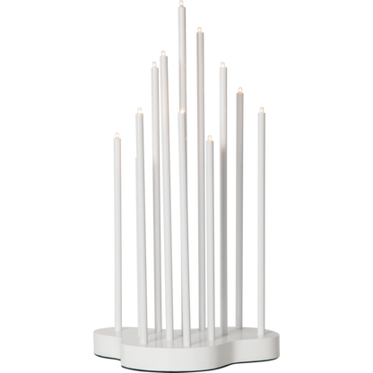 Adventslysestake Buzz 43 cm hvit