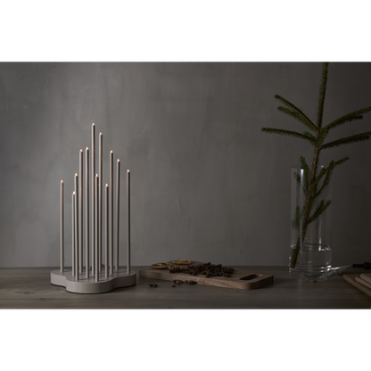 Adventslysestake Buzz 43 cm beige