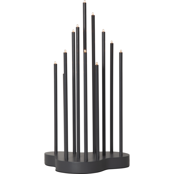 Adventslysestake Buzz 43 cm grå