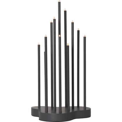 Adventslysestake Buzz 43 cm grå