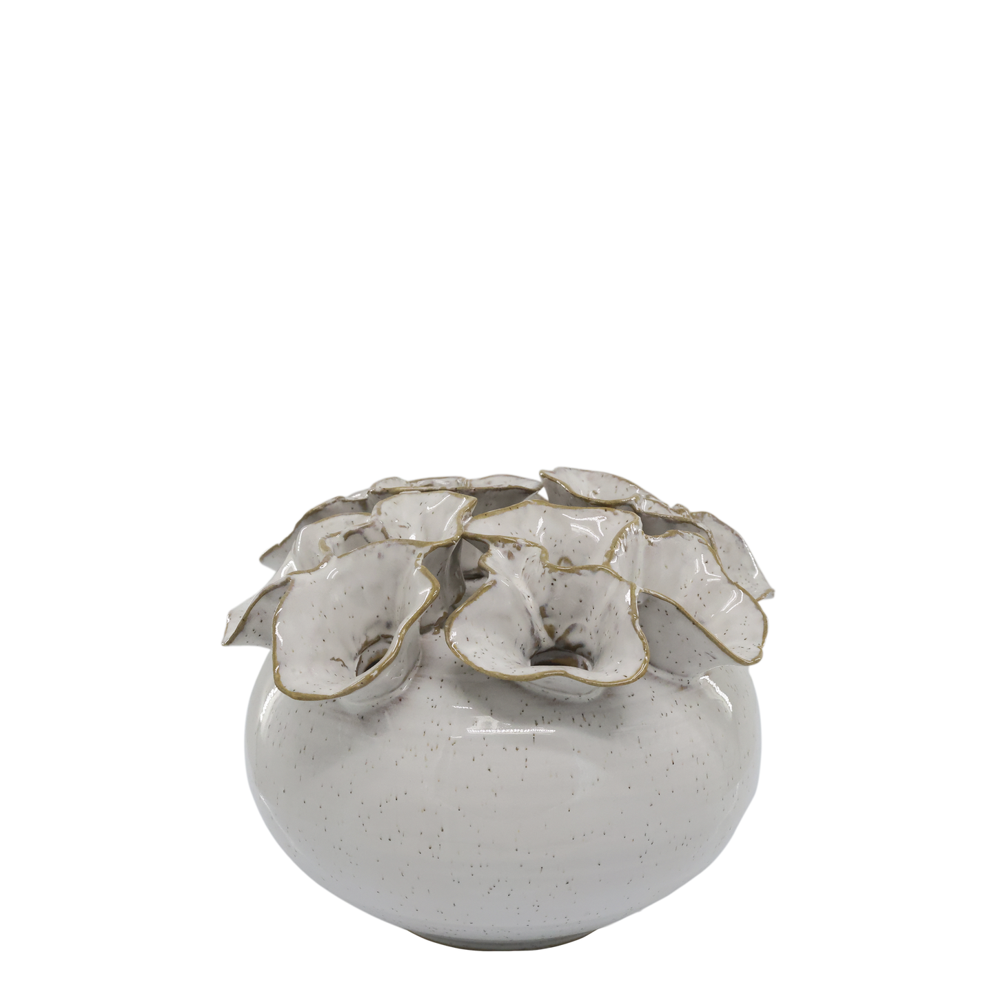 Dekorativ vase med 12 hull til blomster H15/Ø21 cm