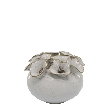 Dekorativ vase med 12 hull til blomster H15/Ø21 cm