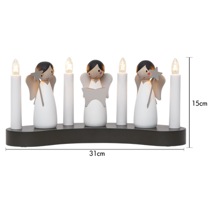 Adventslysestake Engel kor 31x15x8 cm