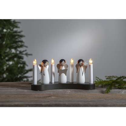 Adventslysestake Engel kor 31x15x8 cm