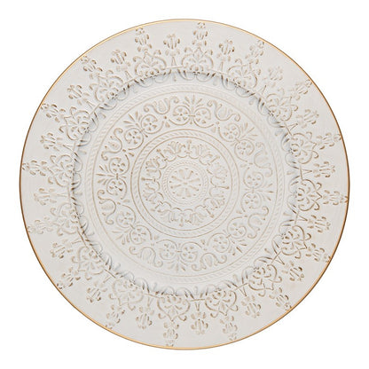 Redskapsstativ Tallerken 6-pakning Ø 33 cm Hvitt gull