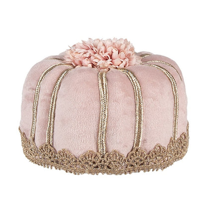 Dekor figurkake Ø 12x7 cm Rosa Tekstil