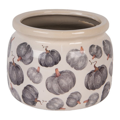 Blomsterpotter Blomsterkrukker Pumpe Ø 20x15 cm Beige Grå Keramikk