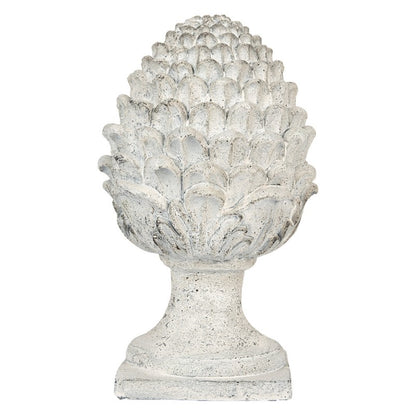 Dekorasjon ornament kjegle Ø 23x41 cm beige