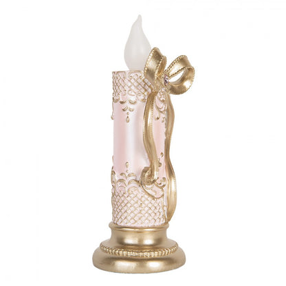 Dekorasjon med LED-belysning 25 cm i gullfarge