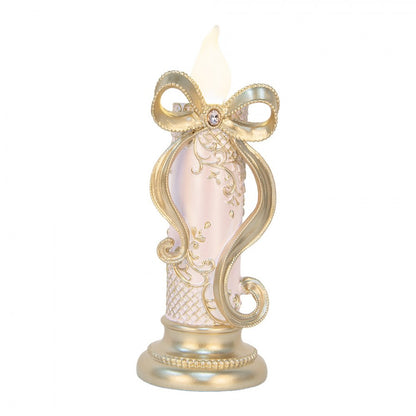 Dekorasjon med LED-belysning 25 cm i gullfarge