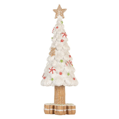 Innendørs julepynt Juletre 33 cm hvit