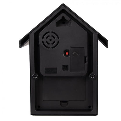 Veggklokke Gjøkur 20x10x26 cm Sort