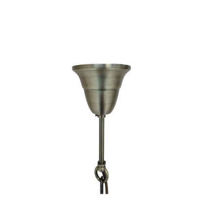 Taklampe Versailles lysekrone med dråpeformede glassprism H54/Ø35 cm Messing