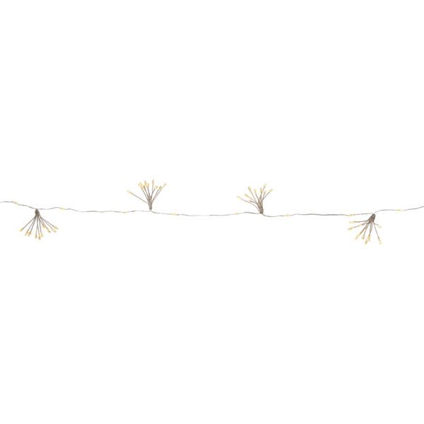 Batteridrevet belysning Ljusslinga Flower 140 cm