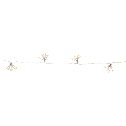 Batteridrevet belysning Ljusslinga Flower 140 cm