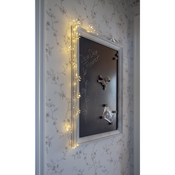 Batteridrevet belysning Ljusslinga Flower 140 cm
