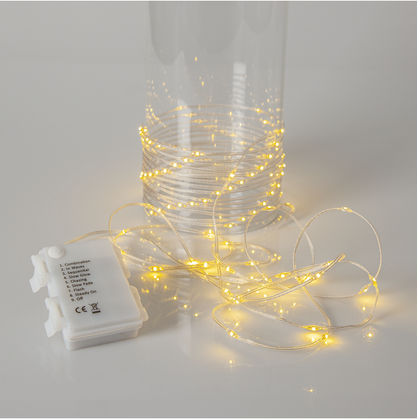 Utendørs julepynt Lyslenke Transparent 720 cm