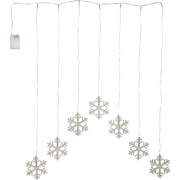 Belysning Jul Lysgardin Snowflake 60x85 cm