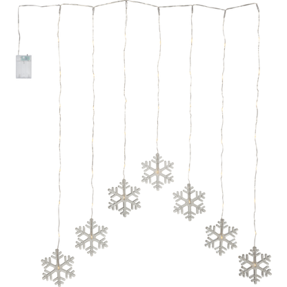 Belysning Jul Lysgardin Snowflake 60x85 cm