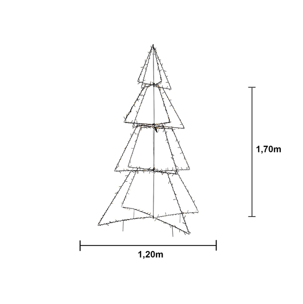 Utendørs julepynt Gran 170 cm