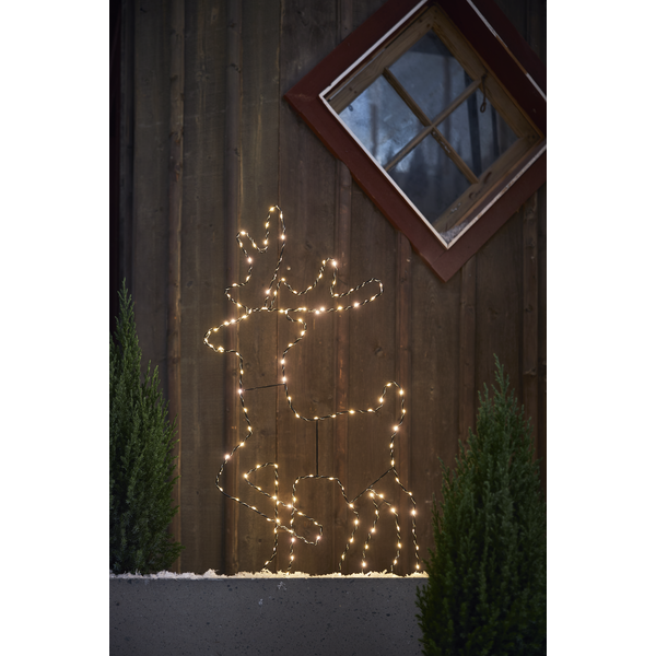 Utendørs julepynt Silhuett Reinsdyr 50x88 cm