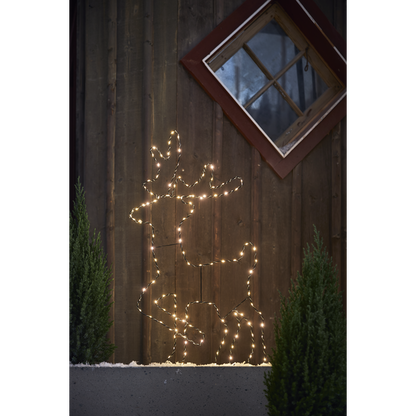 Utendørs julepynt Silhuett Reinsdyr 50x88 cm