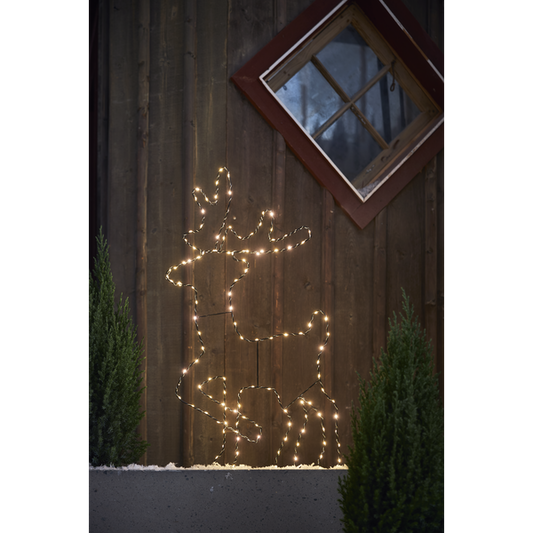 Utendørs julepynt Silhuett Reinsdyr 50x88 cm