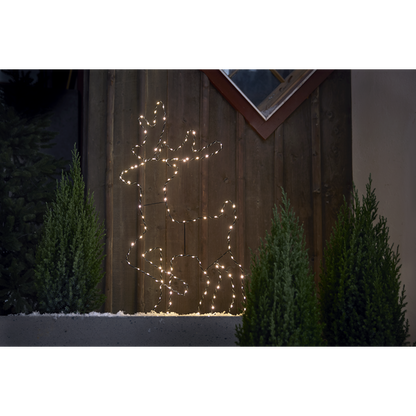 Utendørs julepynt Silhuett Reinsdyr 50x88 cm