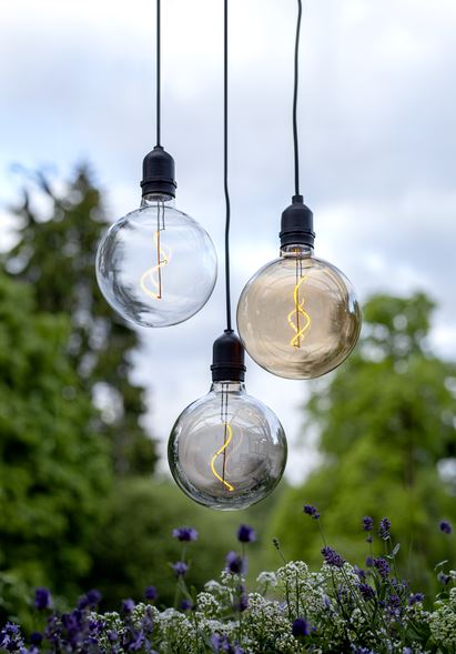 Div. Hagebelysning Hengende dekorasjon Bowl Svart