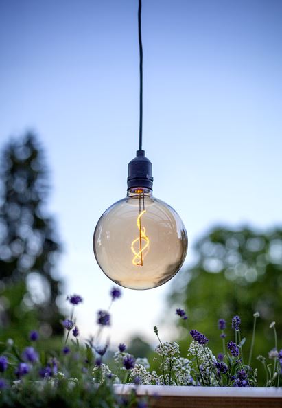 Div. Hagebelysning Hengende dekorasjon Bowl Amber