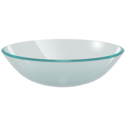 Baderomservant herdet glass 42 cm frostet