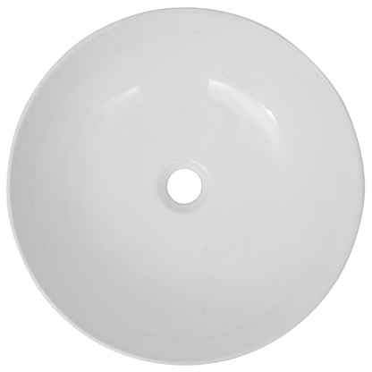 Baderomservant rund keramisk Hvit 41,5x13,5 cm