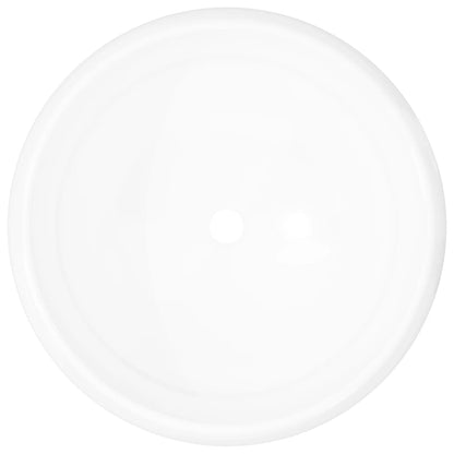 Baderomservant rund keramisk Hvit 40x15 cm