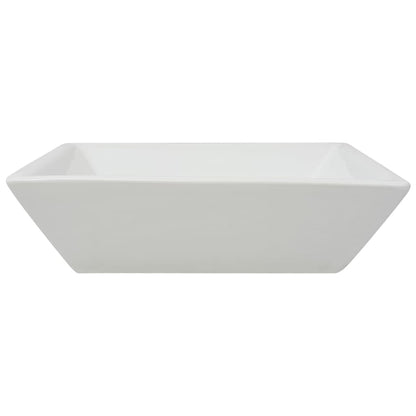 Baderomservant kvadratisk keramisk Hvit 41,5x41,5x12 cm