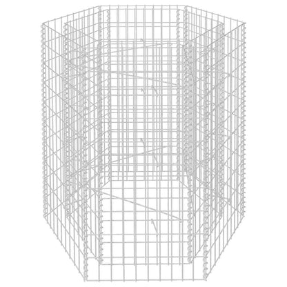 Gabion høybed sekskantet 100x90x100 cm