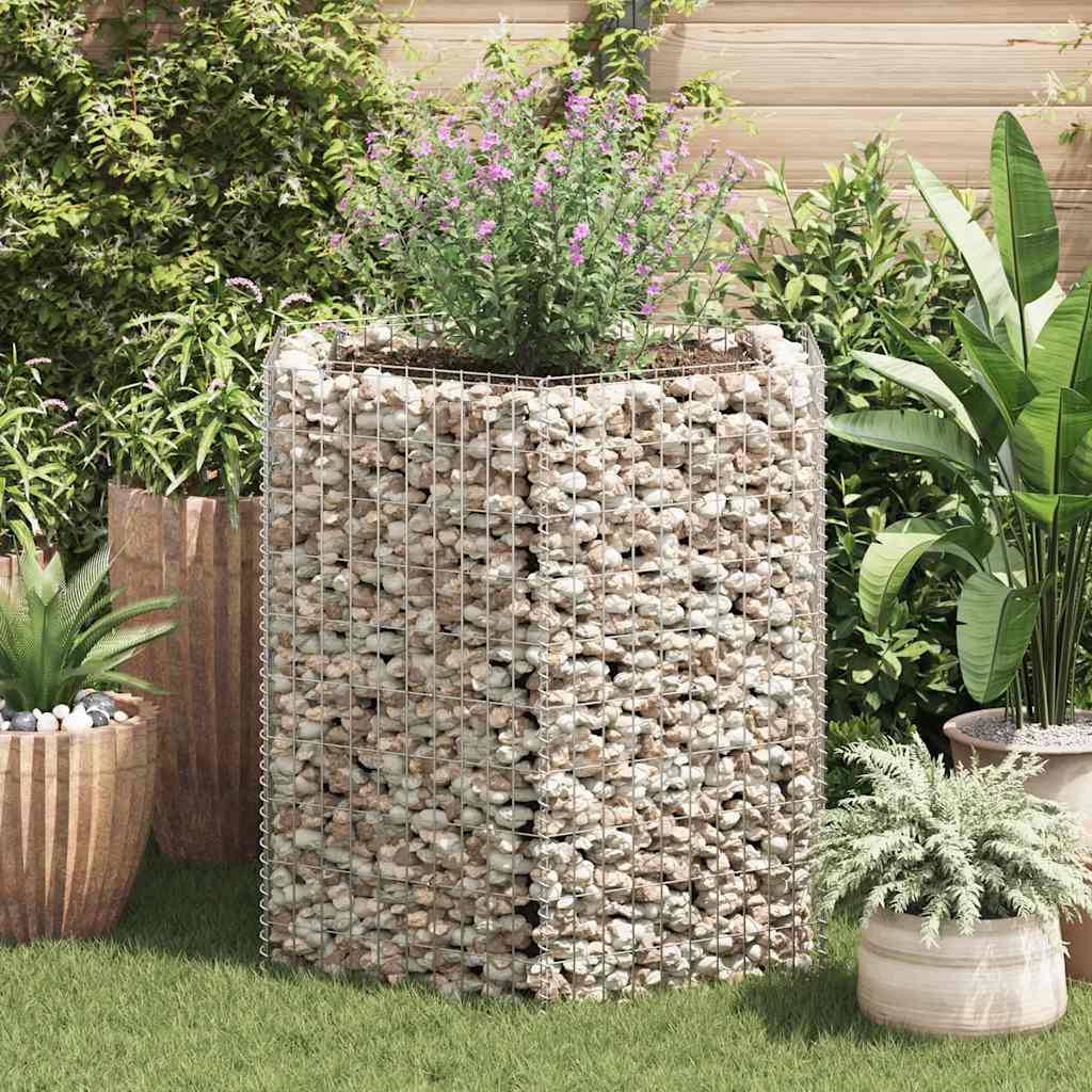Gabion høybed sekskantet 100x90x100 cm