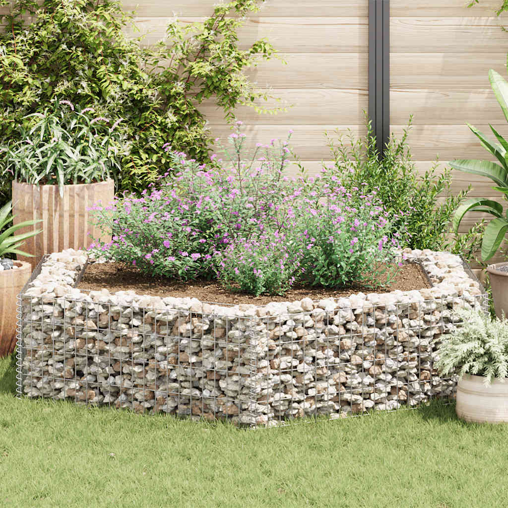 Gabion høybed sekskantet 200x173x40 cm