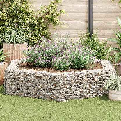 Gabion høybed sekskantet 200x173x40 cm