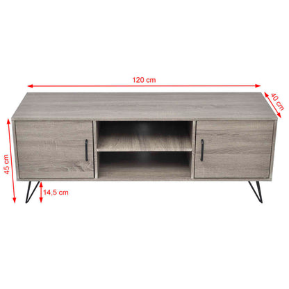 TV-Møbel Grå Tv-benk 120x40x45 cm