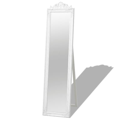 Veggspeil Barokkstil 160x40 cm Hvit
