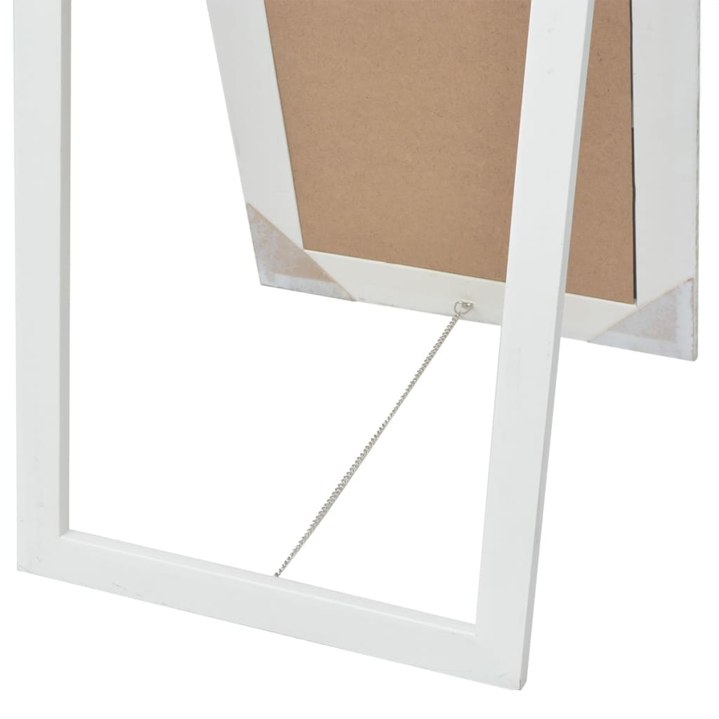 Veggspeil Barokkstil 160x40 cm Hvit
