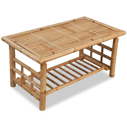 Salongbord Sofabord Tre bambus 90x50x45 cm