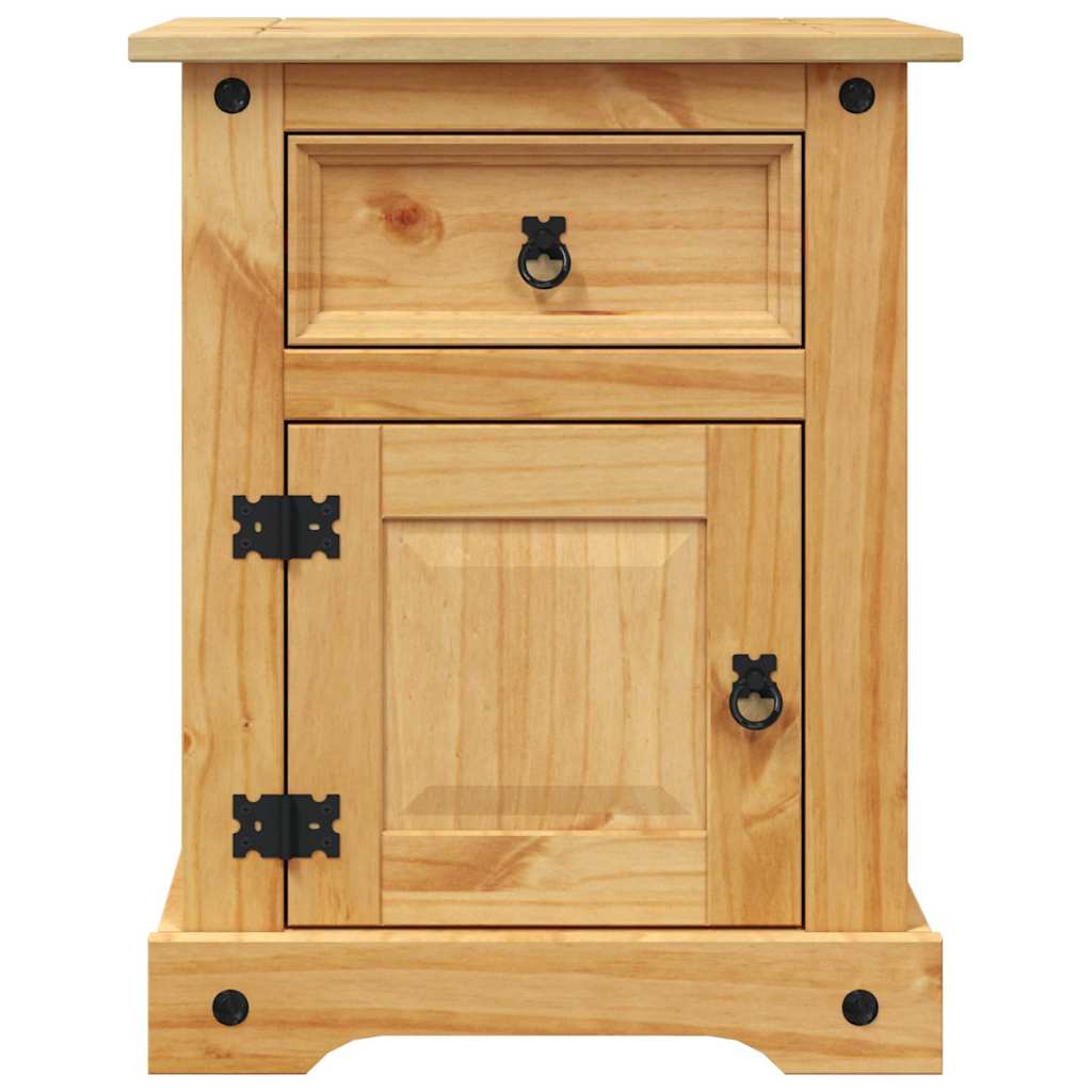 Nattbord Sengbord Tre meksikansk Corona-stil furu 53x39x66 cm