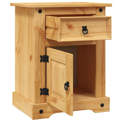 Nattbord Sengbord Tre meksikansk Corona-stil furu 53x39x66 cm