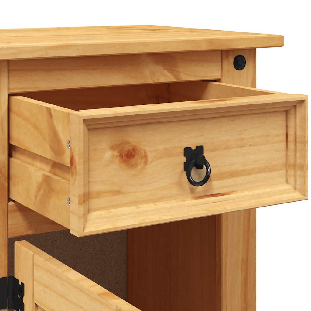 Nattbord Sengbord Tre meksikansk Corona-stil furu 53x39x66 cm