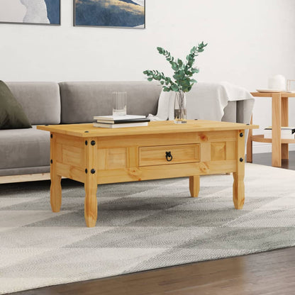 Salongbord Sofabord Tre meksikansk Corona-stil furu 100x55x44 cm