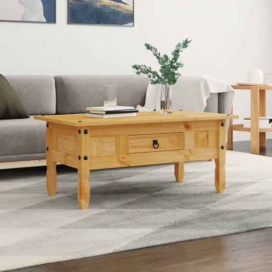 Salongbord Sofabord Tre meksikansk Corona-stil furu 100x55x44 cm