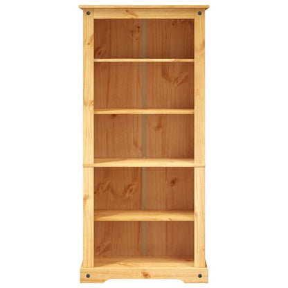 Bokhylle Tre med 5 hyller meksikansk Corona-stil furu 80x40x170 cm
