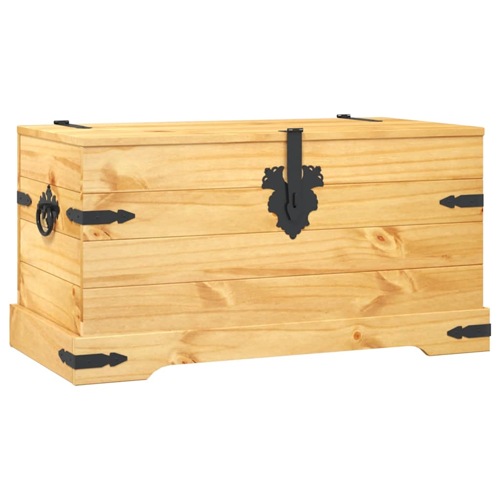 Oppbevaringskiste meksikansk Corona-stil furu 91x49,5x47 cm