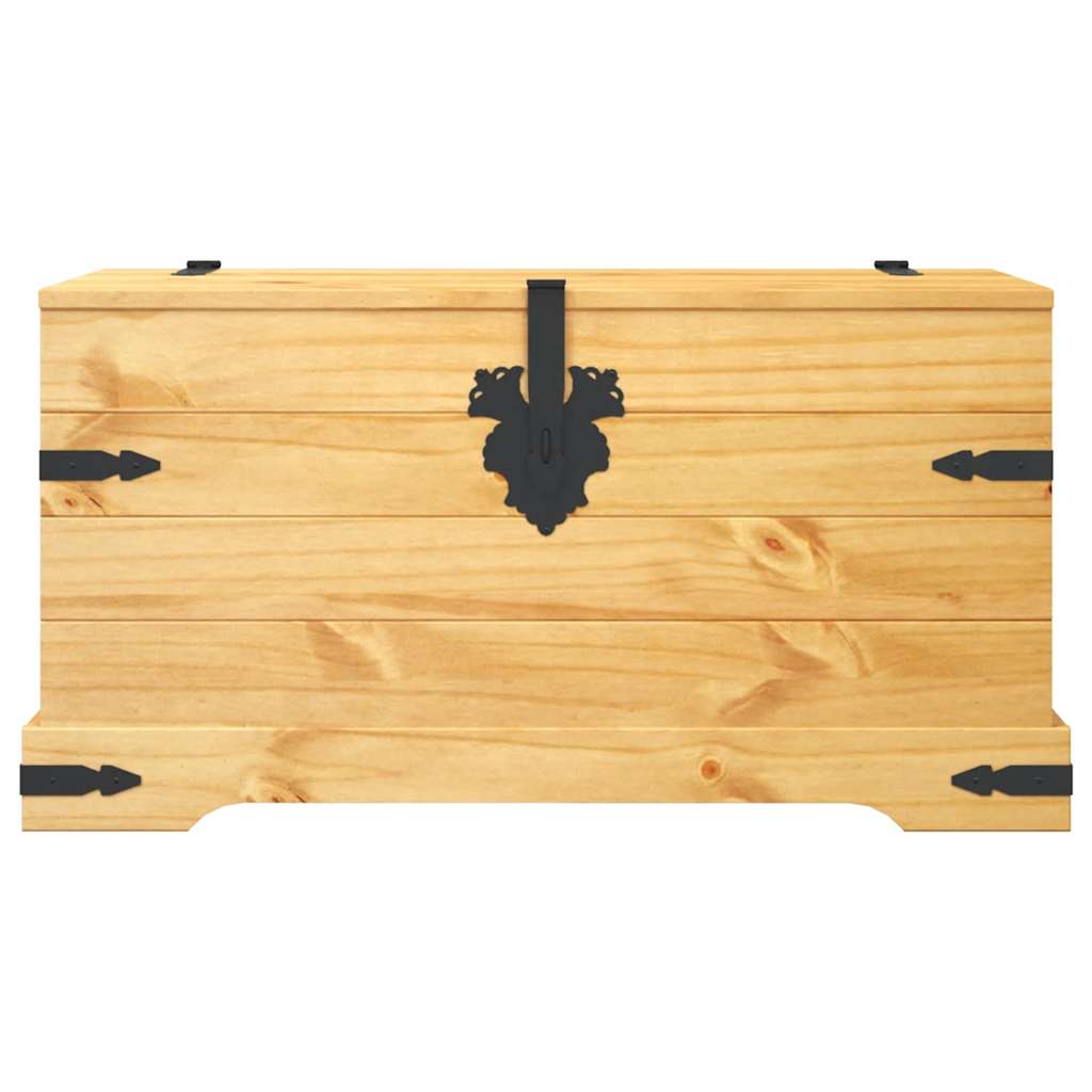 Oppbevaringskiste meksikansk Corona-stil furu 91x49,5x47 cm